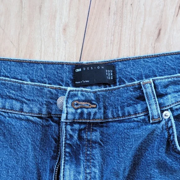 ASOS Curve High Rise Jeans Mid Wash - Picture 6 of 6